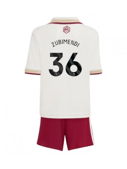 Billige Arsenal Martin Zubimendi #36 Tredjedraktsett Barn 2025-26 Kortermet (+ Korte bukser)